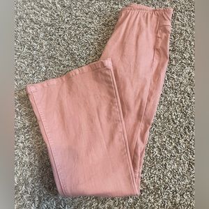 Girls size small Chelsea and Violet pull on blush bell bottom pants